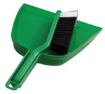 OATES DUSPAN  BANNISTER BRUSH SET GREEN 