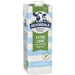 DEVONDALE UHT LONG LIFE SKIM MILK 1 LITRE