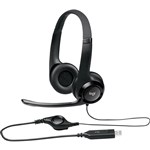 LOGITECH H390 USB HEADSET BLACK