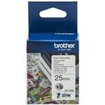 BROTHER CZ1004 LABEL ROLL 25MM X 5M WHITE