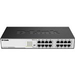 DLINK DGS1016D DESKTOP SWITCH 16 PORT GIGABIT UNMANAGED BLACK