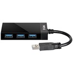 DLINK DUB1341 SUPER SPEED 4PORT HUB USBA 30 BLACK