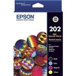 EPSON 202 INK CARTRIDGE VALUE PACK BLACKCYANMAGENTAYELLOW
