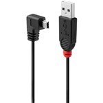 LINDY 31972 USBA TO MINI USBB 20 90DEGREE CABLE 2M BLACK