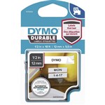 DYMO 1978364 D1 DURABLE LABEL CASSETTE TAPE 12MM X 55M BLACK ON WHITE