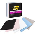 POSTIT 6545SSNE SUPER STICKY NOTES 76 X 76MM SIMPLY SERENE PACK 5