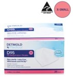 MASK D95 DETMOLD DISPOSABLE SMALL WHITE P2 RESPIRATOR WITH FITCLIP BX25
