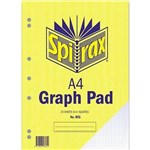 SPIRAX GRAPH PAD TOP OPEN 5MM 25 LEAF A4