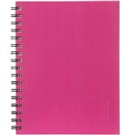 SPIRAX 511 NOTEBOOK 7MM RULED HARD COVER SPIRAL BOUND 200 PAGE 225 X 175MM PINK