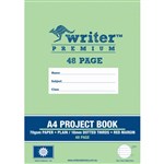 WRITER PREMIUM PROJECT BOOK 18MM PLAINDOTTED THIRDS 70GSM 48 PAGE A4 SUN
