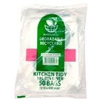 ENVIROCHOICE BIN LINER DEGRADEABLE HIGH DENSITY 18 LITRE CLEAR PACK 50