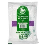 ENVIROCHOICE BIN LINER DEGRADEABLE HIGH DENSITY 27 LITRE CLEAR PACK 50