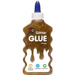 EDUCATIONAL COLOURS GLITTER GLUE 177ML GOLD