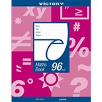 VICTORY GRID MATHS BOOK 5MM 225X175MM 96 PAGE