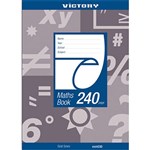 VICTORY GRID MATHS BOOK 5MM 225X175MM 240 PAGE