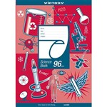 VICTORY RULED SCIENCE BOOK A4 96 PAGE 2MM GRAPH AND 8MM