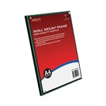 DEFLECTO PREMIUM WALL MOUNT FRAME A4 BLACK