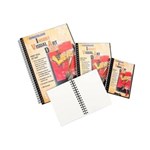 CUMBERLAND VISUAL ART DIARY PP WITH INSERT COVER WIRE BOUND 120GSM A3 BLACK
