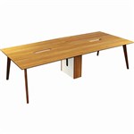 ARBOR EXECUTIVE WORKSTATION 4 PERSON 2800 X 1200 X 720MM AMERICAN WALNUT