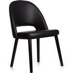 DURAFURN SEMIFREDDO CHAIR BLACK LEGS BLACK VINYL SEAT