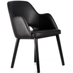 DURAFURN SORBET ARM CHAIR BLACK LEGS BLACK VINYL SEAT