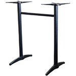 ASTORIA BAR TABLE BASE TWIN WEIGHTED BLACK POWDERCOAT