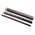 FELLOWES PLASTIC BINDING COMBS ROUND 21 LOOP 10MM A4 BLACK PACK 100