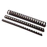 FELLOWES PLASTIC BINDING COMBS ROUND 21 LOOP 19MM A4 BLACK PACK 100