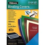FELLOWES CHROMOLUX BINDING COVER GLOSS 250GSM A4 BLUE PACK 100