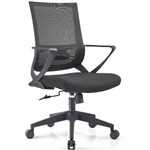 INITIATIVE CLINTON EXECUTIVE CHAIR MEDIUM MESH BACK ARMS BLACK