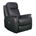 RAPIDLINE HOME ELEVATE ASCOT LIFT CHAIR DUAL MOTOR MEDIUM LEATHER BLACK