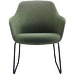 RAPIDLINE ASPEN SLED TUB CHAIR OLIVEBLACK