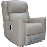 RAPIDLINE HOME ELEVATE BALTIMORE LIFT CHAIR DUAL MOTOR LARGE LEATHER TAUPE