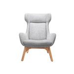 RAPIDLINE CALYPSO WING BACK LOUNGE CHAIR 800MM X 800MM X 1080MM LIGHT GREY