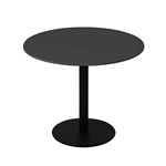 RAPIDLINE ESTILLO ROUND TABLE DISC BASE 1200 X 755MM BLACK TOP AND BLACK PC