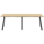 RAPIDLINE ETERNITY HIGH BAR TABLE 3000 X 750MM NATURAL OAKBLACK