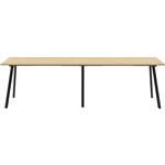 RAPIDLINE ETERNITY HIGH BAR TABLE 3600 X 750MM NATURAL OAKBLACK