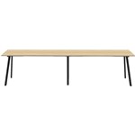 RAPIDLINE ETERNITY HIGH BAR TABLE 4200 X 750MM NATURAL OAKBLACK