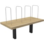 RAPID INFINITY DELUXE DESK MOUNTED SHELF 600 X 300 X 450MM NATURAL OAK