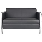 RAPIDLINE ECLIPSE LOUNGE CHAIR 2 SEATER BLACK PU