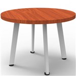 RAPIDLINE ETERNITY COFFEE TABLE 600MM DIA CHERRYWHITE SATIN