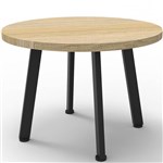 RAPIDLINE ETERNITY COFFEE TABLE 600MM DIA NATURAL OAKBLACK