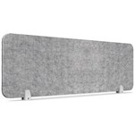 RAPIDLINE ECO PANEL DESK MOUNTED SCREEN 1190 X 384MM MARBLE GREY