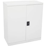 RAPIDLINE GO SWING DOOR CUPBOARD 2 SHELVES 1015 X 910 X 450MM WHITE SATIN