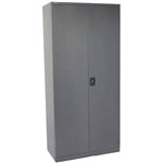 RAPIDLINE GO SWING DOOR CUPBOARD 3 SHELVES 910 X 450 X 1830MM GRAPHITE RIPPLE