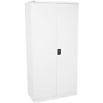 GO STEEL GO SWING DOOR CUPBOARD 4 SHELVES 2000 X 910 X 450MM WHITE SATIN