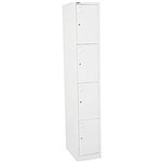 GO STEEL LOCKER 4 DOOR 380 X 455 X 1830MM SILVER GREY