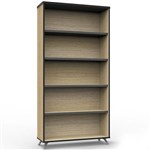 RAPID INFINITY DELUXE BOOKCASE 1800 X 900 X 315MM NATURAL OAK LAMINATE BLACK EDGING