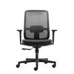 RAPIDLINE LOTTO MEDIUM BACK MESH OPERATOR CHAIR 685 X 580 X 950MM BLACK FRAME AND BLACK MESH