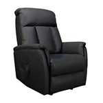RAPIDLINE HOME ELEVATE LYTLE LIFT CHAIR SINGLE MOTOR SMALL LEATHER BLACK